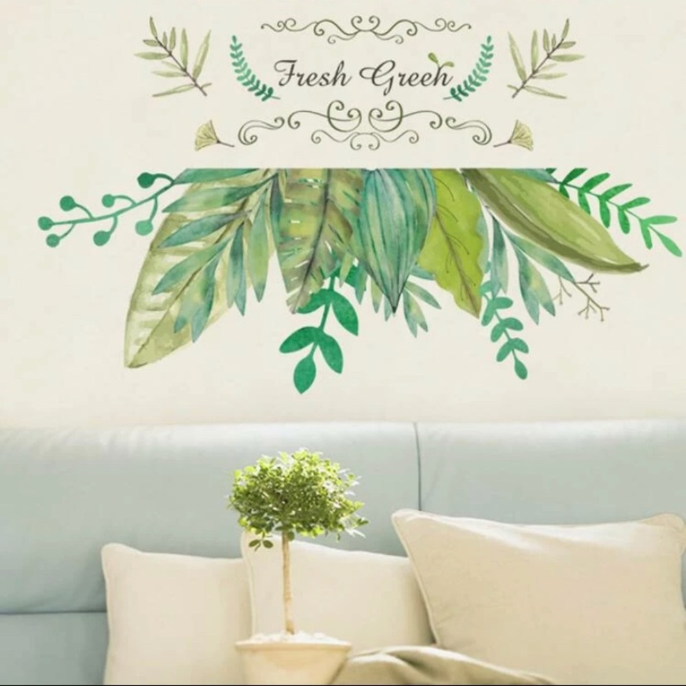 Leaf Print Wall Sticker